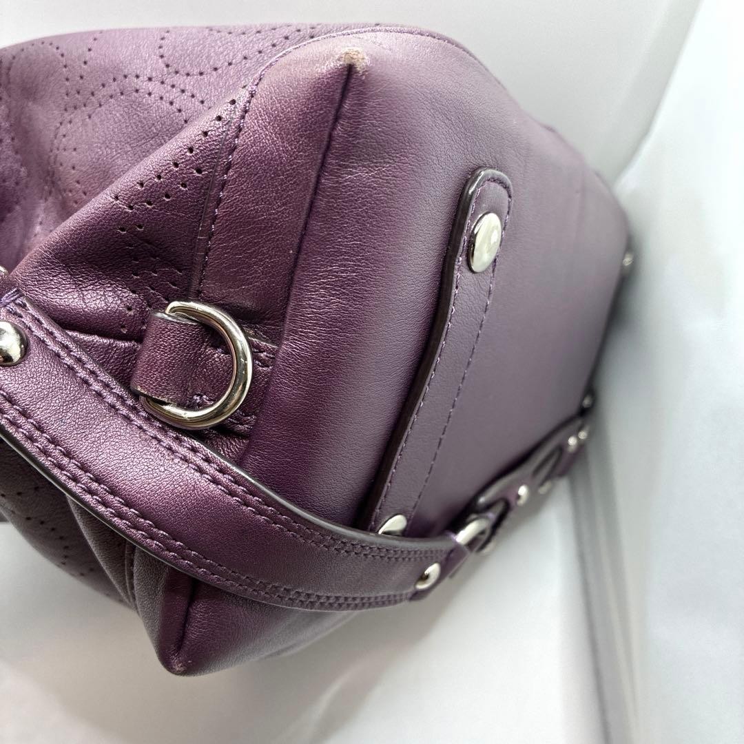 Rare Color COACH Handbag Y2K Ashley Madison 2 way Purple