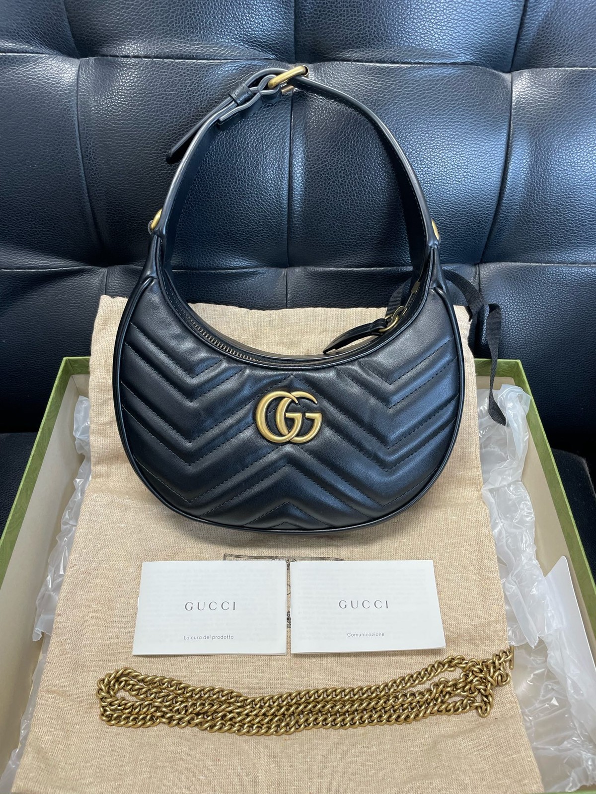 Gucci Pre-Owned Authentic Underarm Bag Free Tracked Shipping