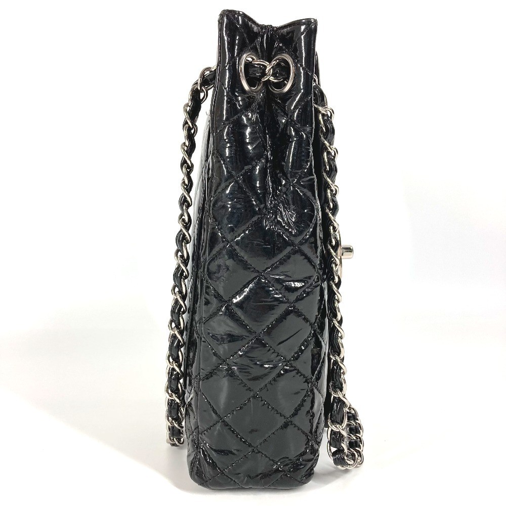 CHANEL CC CC Mark logo vertical Upside Down Matelasse Double Chain Shoulder Bag