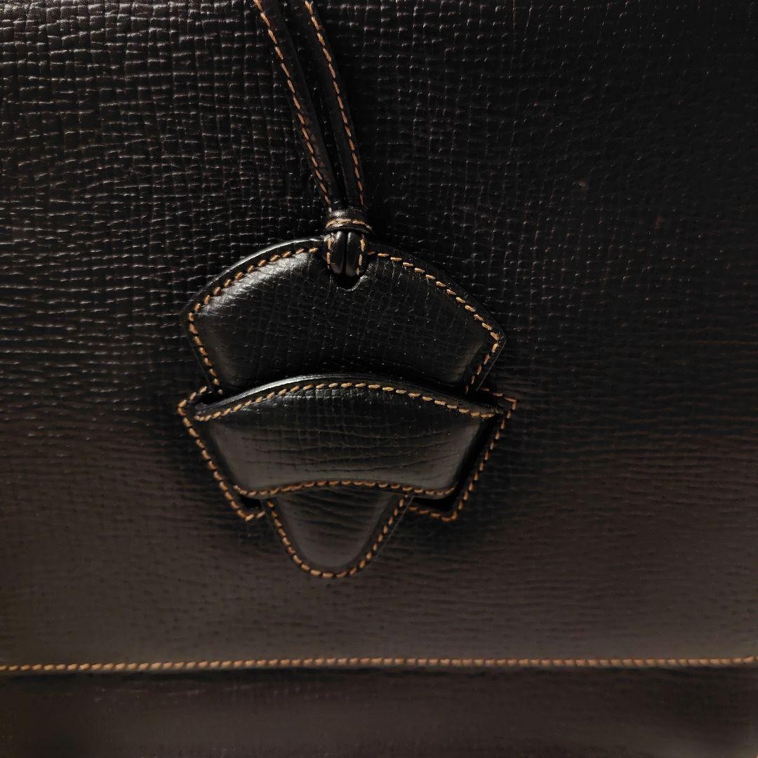 Loewe Barcelona Handbag Black Leather Shoulder Bag 9.65in Height