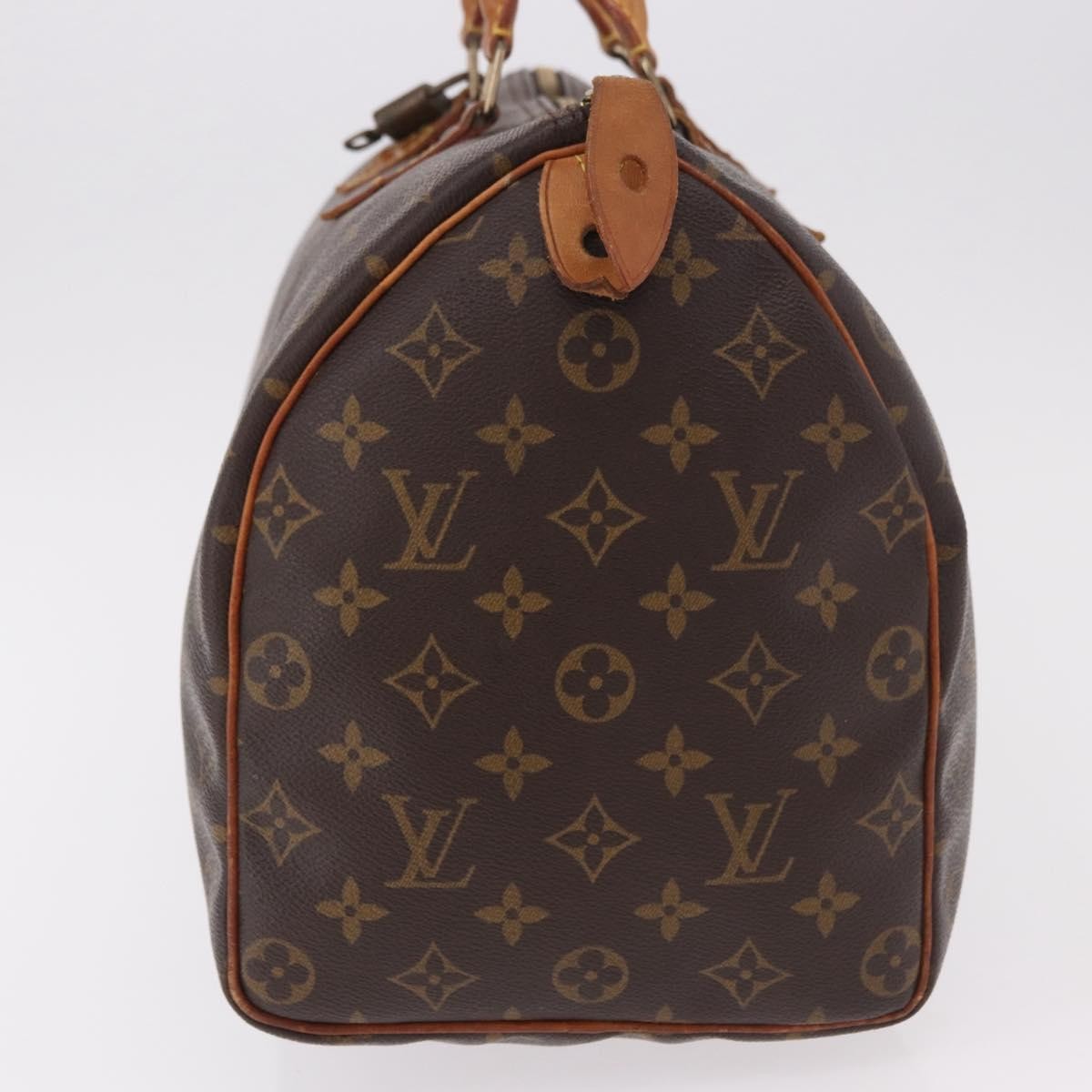 LOUIS VUITTON Monogram Speedy 35 Hand Bag M41524 LV Auth 183027A