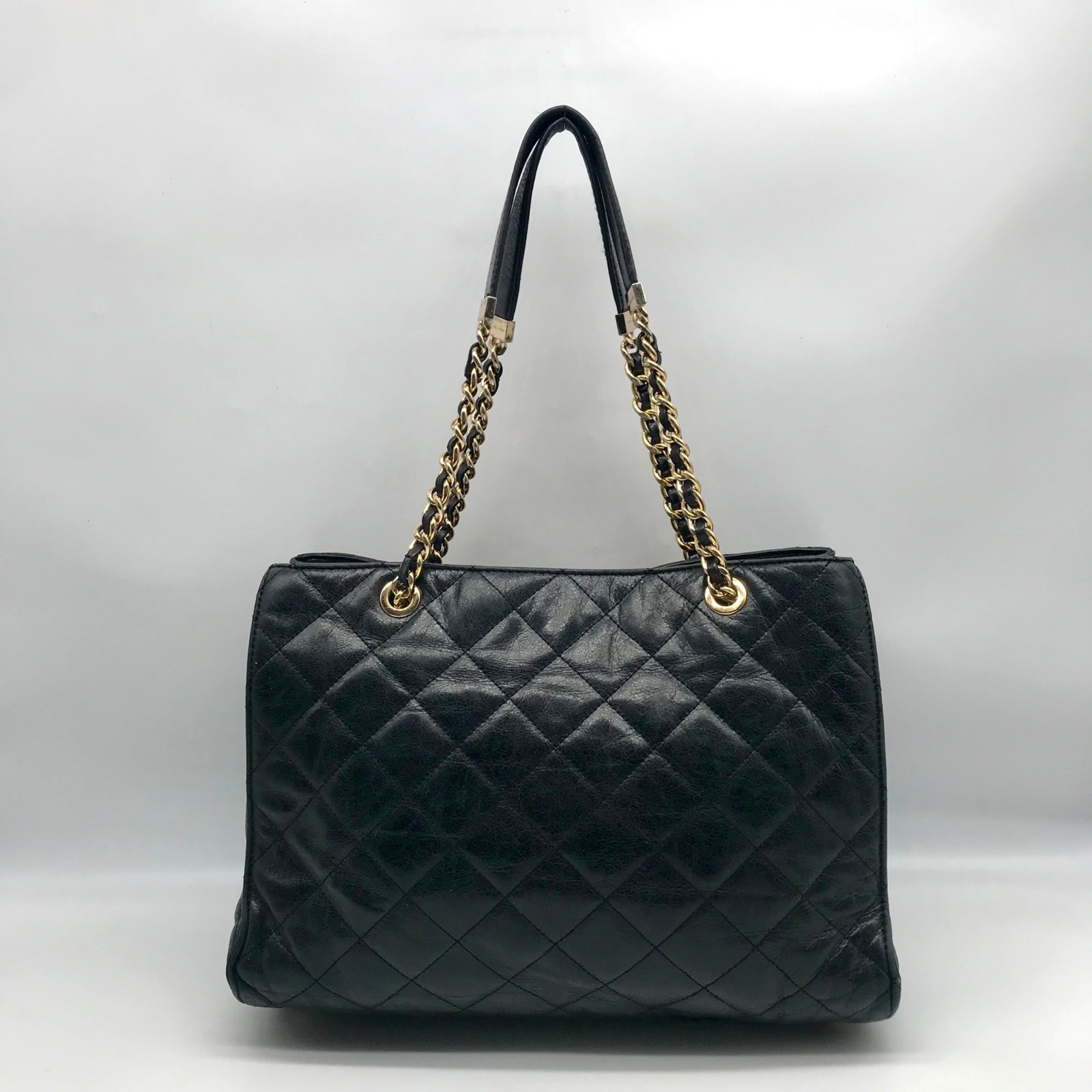 Michael Kors Black Quilted Leather Susannah Shoulder Bag