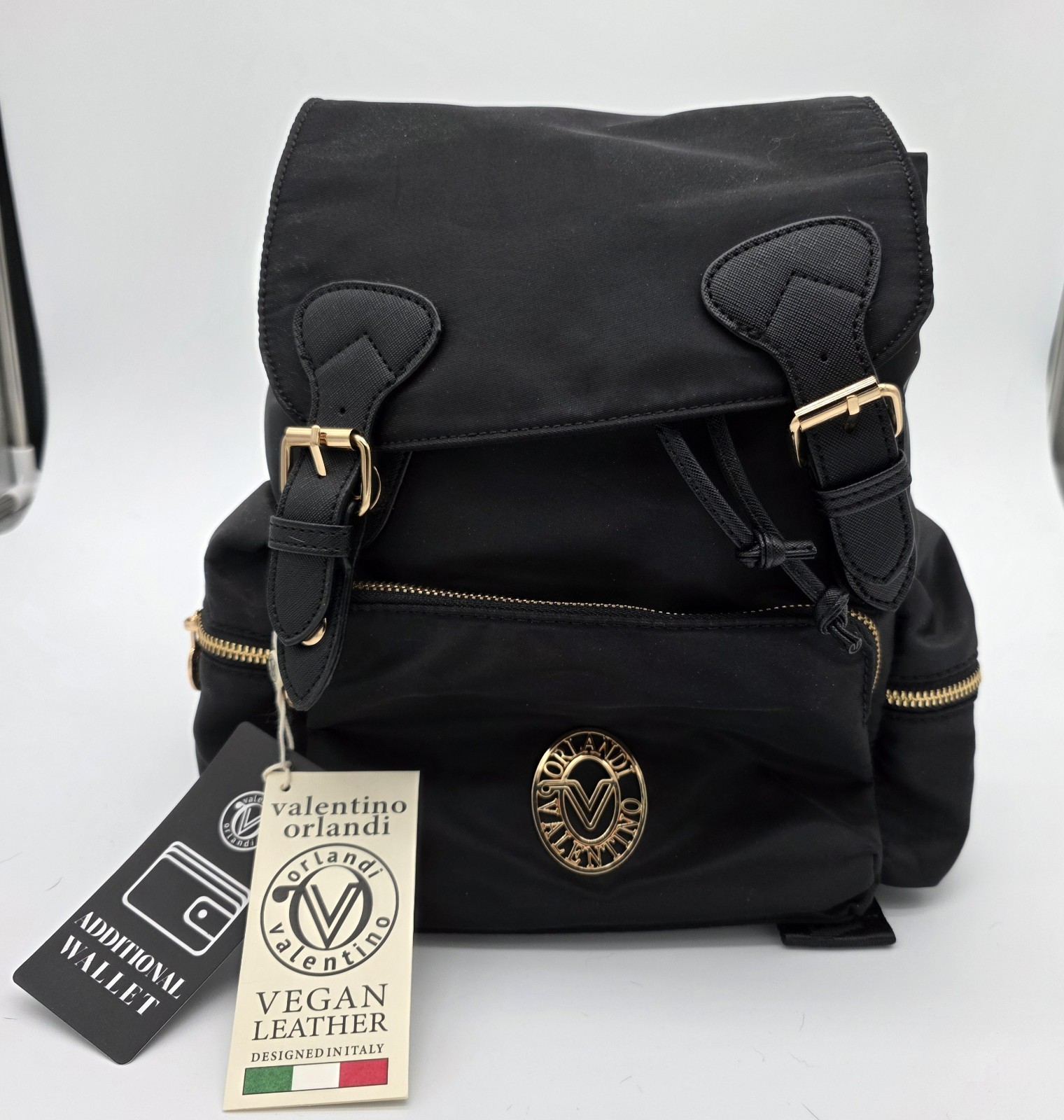 Backpack New Valentino Orlandi Nylon and Matching Wallet NWT item#0020