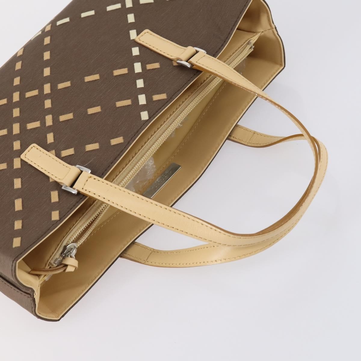 BURBERRY Nova Check Shoulder Bag Nylon Canvas 4 Set Beige Brown black Auth 1…