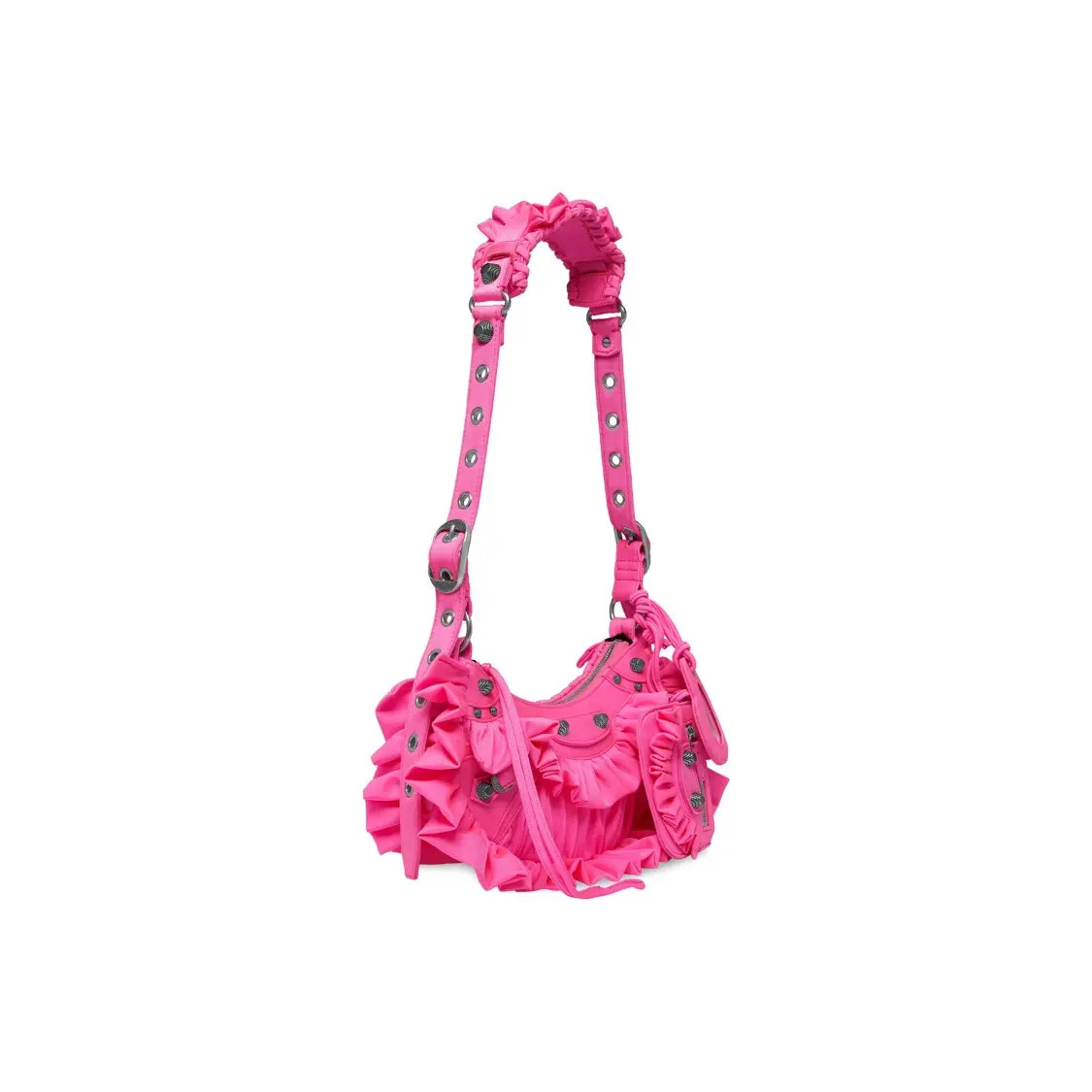 Balenciaga Le Cagole Nylon Crossbody Single Shoulder Bag Women’s 10.2×2.6×6.3 in
