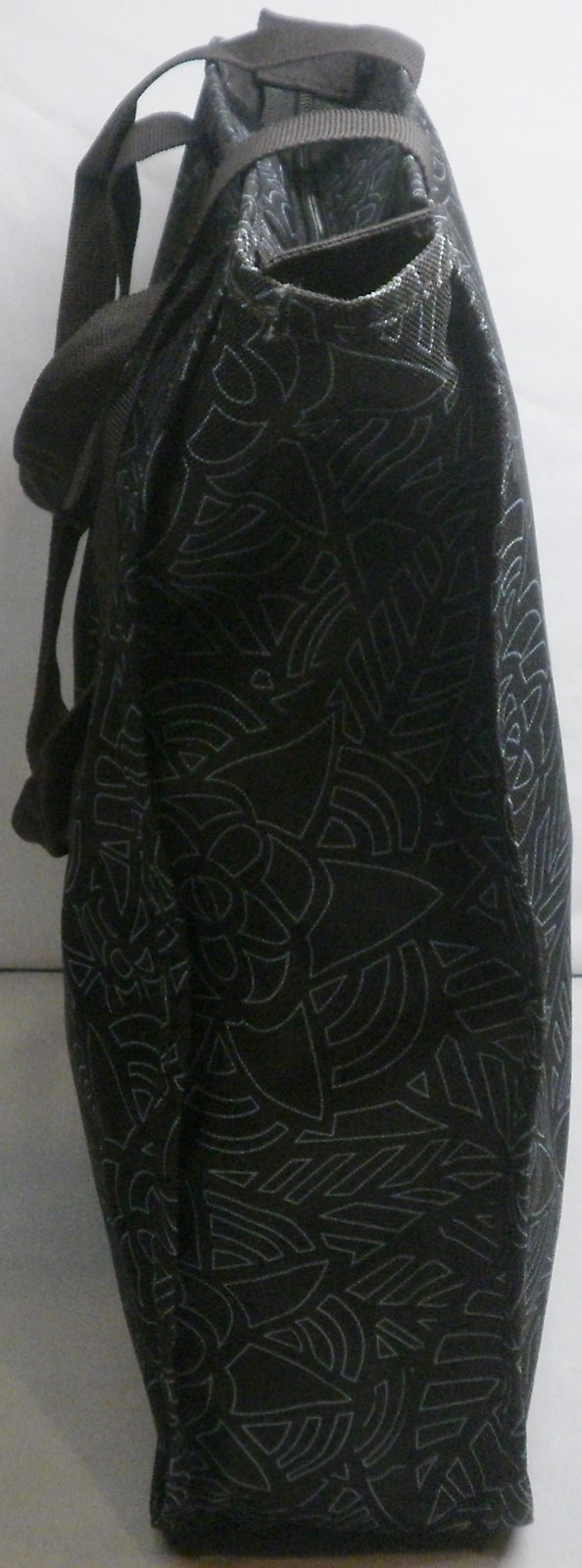 Adidas Tote Bag Zipper Closure 100% Polyester Brown
