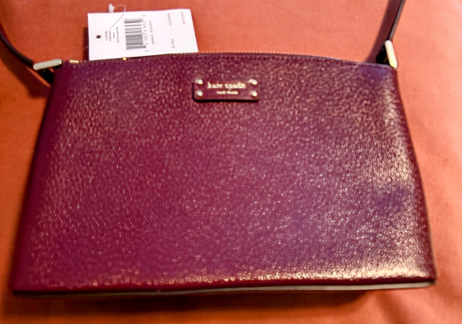 NEW w/tags Kate Spade Jeanne Leather Cherry Wood Crossbody Purse Bag