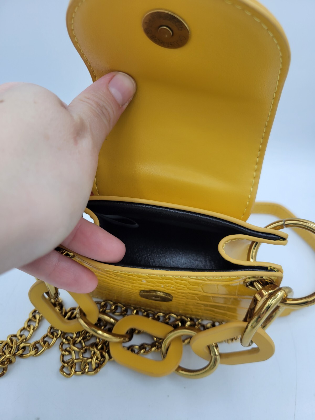 MELIE BIANCO Small Yellow Shoulder Bag EUC Adjustable Shoulder Strap