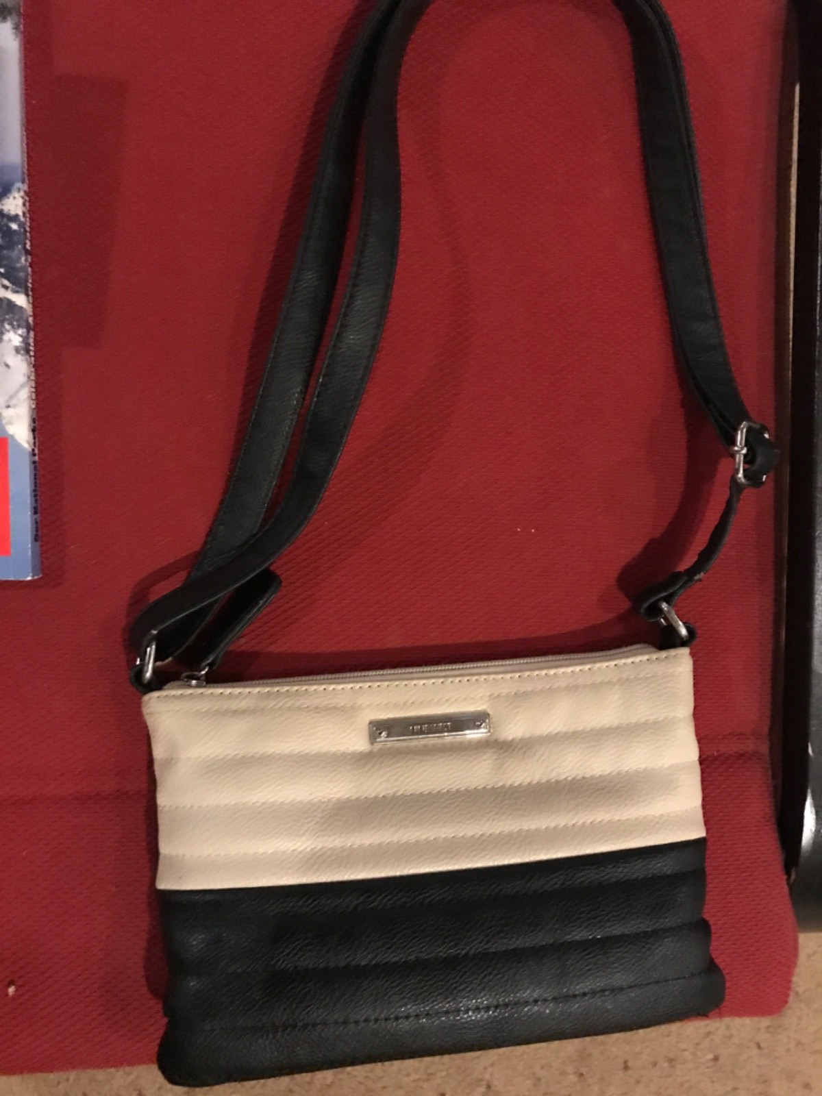 Black & Beige Nine West Mini Purse Shoulder or Crossbody Bag