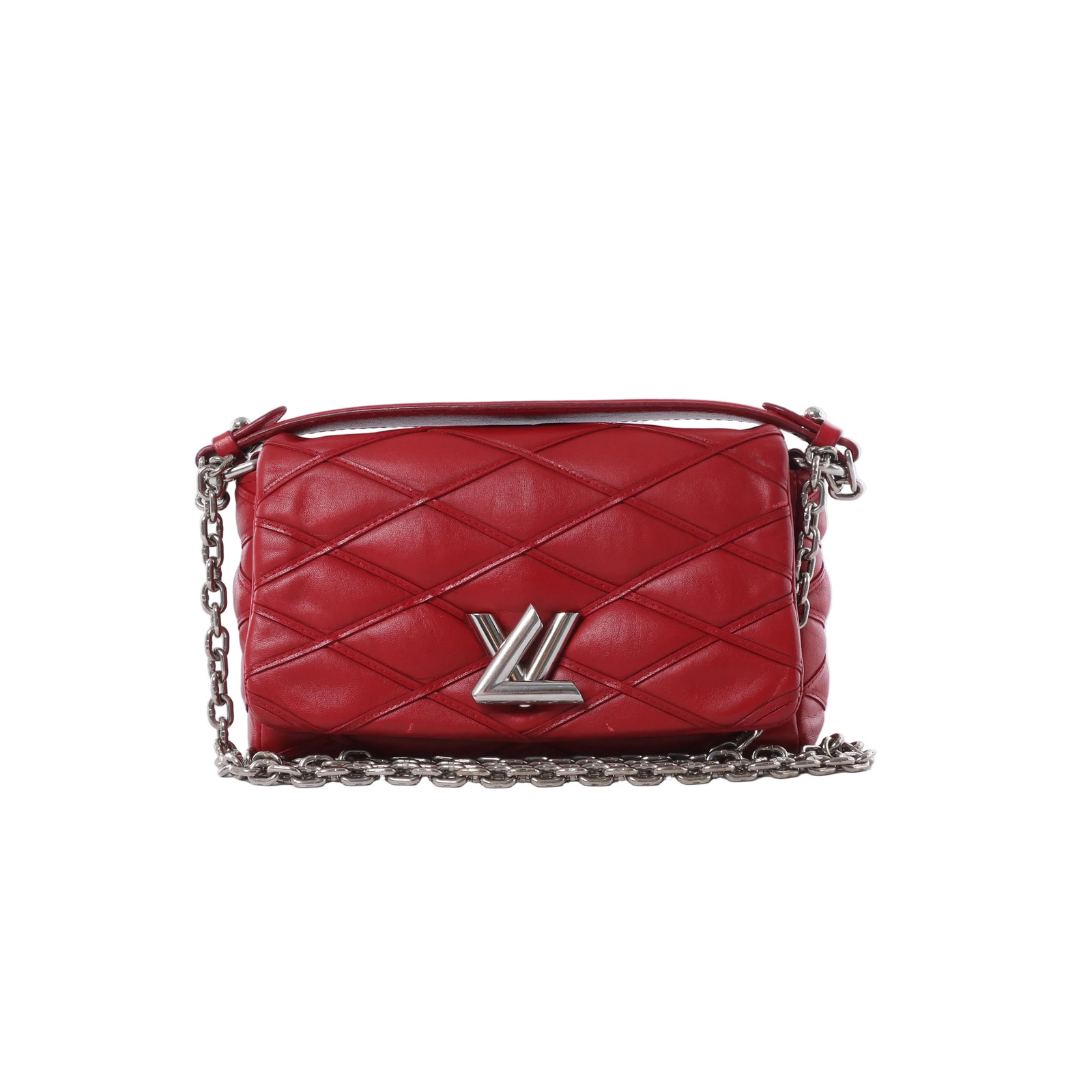 Louis Vuitton Malletage GO 14 Shoulder Bag in Red