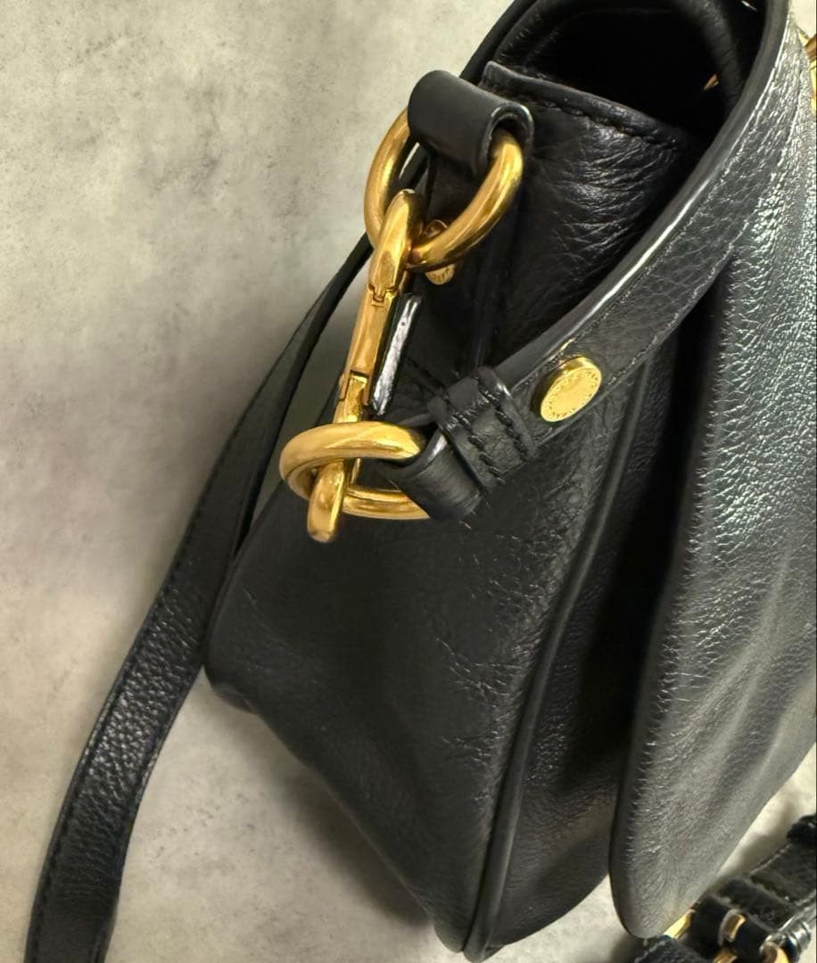 MARC BY MARC JACOBS Handbag Shoulder 2WAY Leather Black 27x18x10.5cm