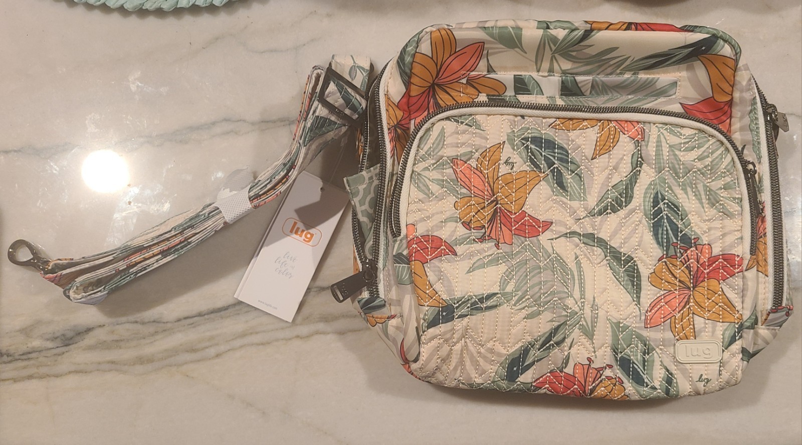 Lug RANGER Crossbody Lily Sand AND Matching RODEO Zip Around Short Wallet