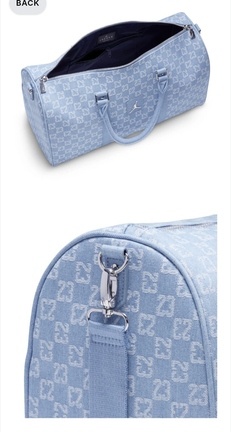New Authentic Jordan Monogram 25L Duffle Bag *LIMITED EDITION DENIM Color*