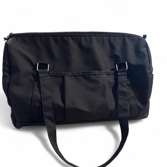 Evenflo Black Multi Pocket Utility Tote Over-Night Travel Gym Bag Classic