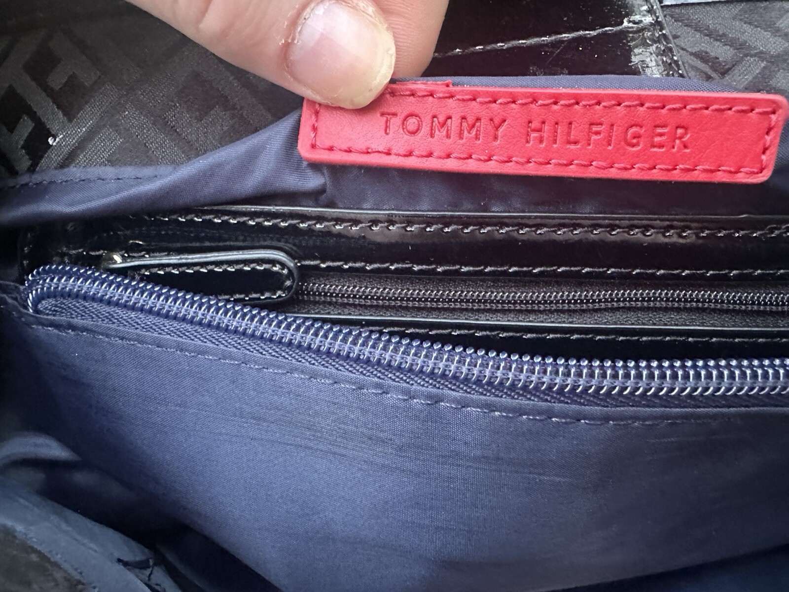 Tommy Hilfiger Light Brown & Dark Brown Accented w/Genuine Leather Minimalist