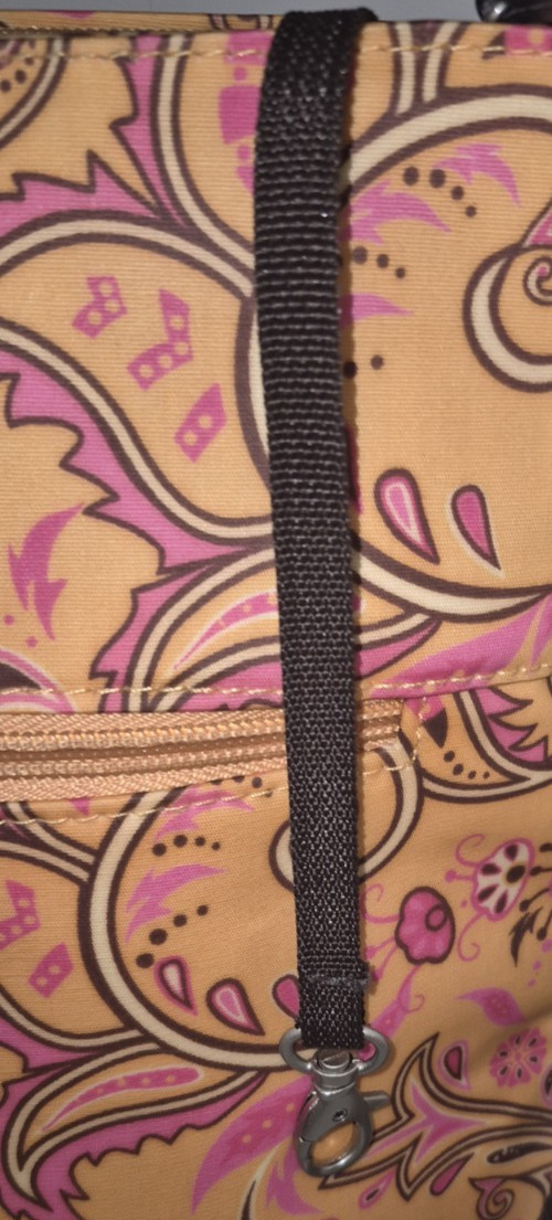 Emilie Sloan Seattle Shoulder Bag/Handbag – Orange Pink Brown Paisley NWOT