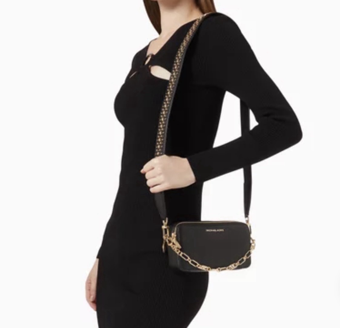 Michael Kors Jet Set Small Leather Crossbody – Evening/Party Shoulder Bag – New