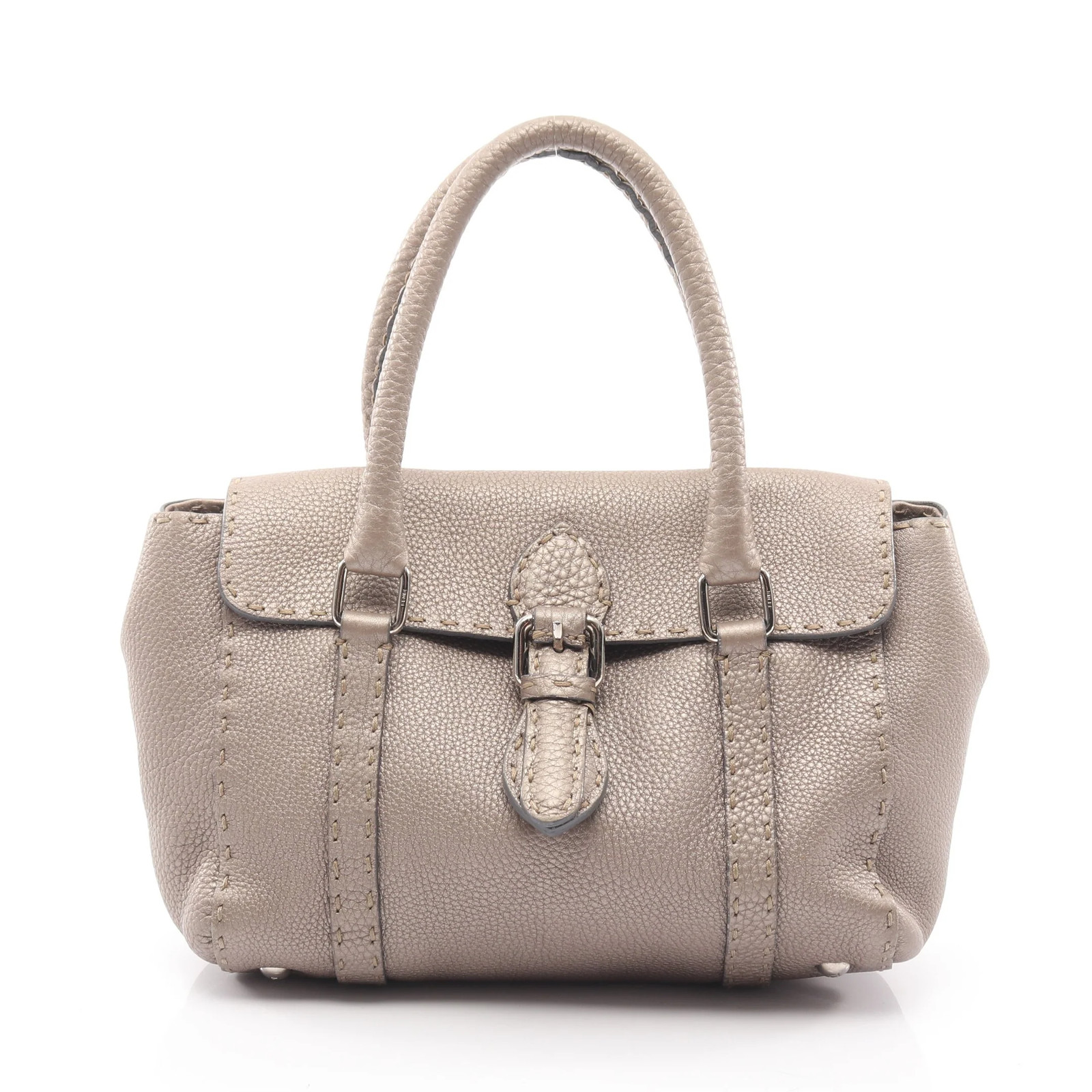 Fendi Handbag Beige Leather #RCB1866