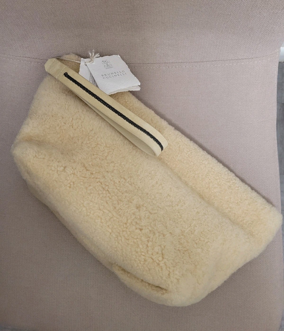 2395$ Brunello Cucinelli Womens Fur Handbag/Evening Clutch.Made In Italy