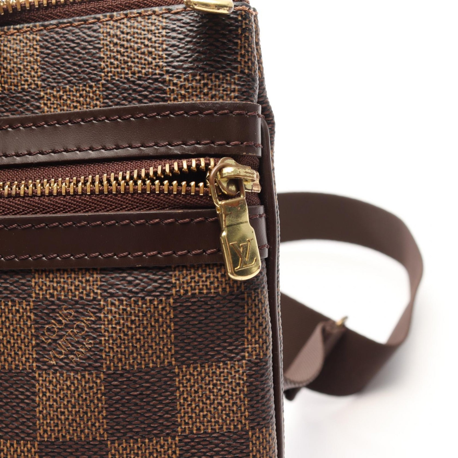 LOUIS VUITTON Pochette Bosphore Shoulder Crossbody Bag N51111 Damier canvas Used