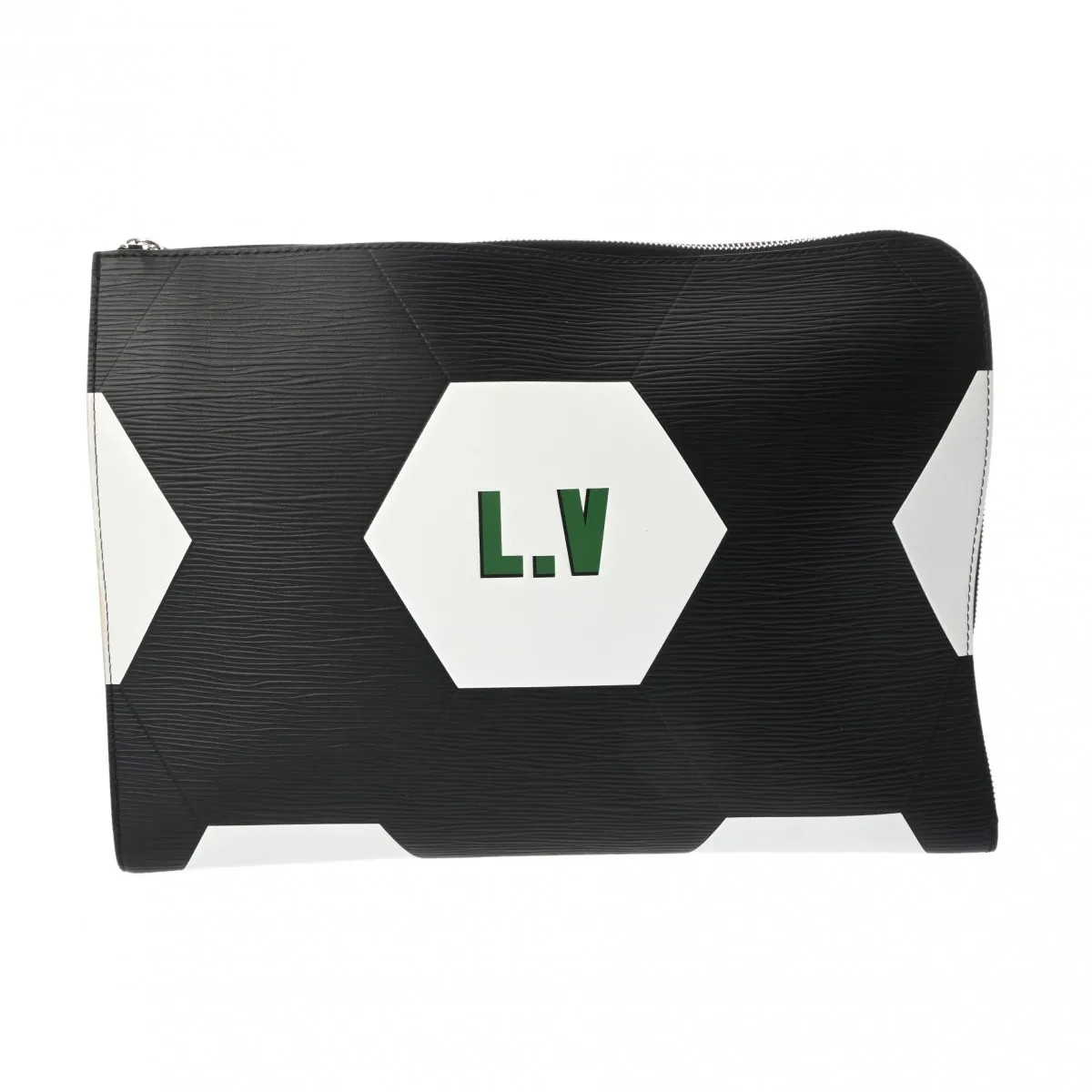 Louis Vuitton Pochette M63232 Clutch Bag Leather Noir #WB3015