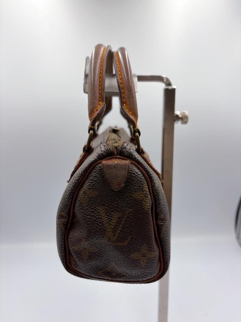 LOUIS VUITTON Mini Speedy Monogram Canvas Brown Vintage Authentic From Japan