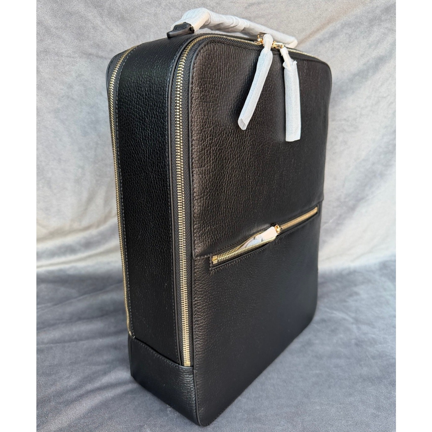 Quince Marlow Italian Leather Laptop Backpack Black NWT