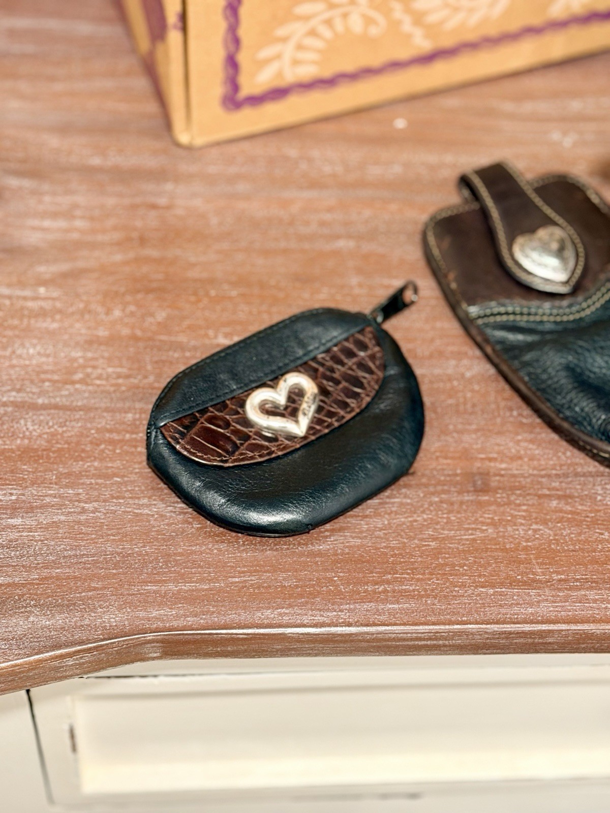 Brighton Phoebe H20099 Leather Handbag Set Box Coin Purse Phone Case EUC