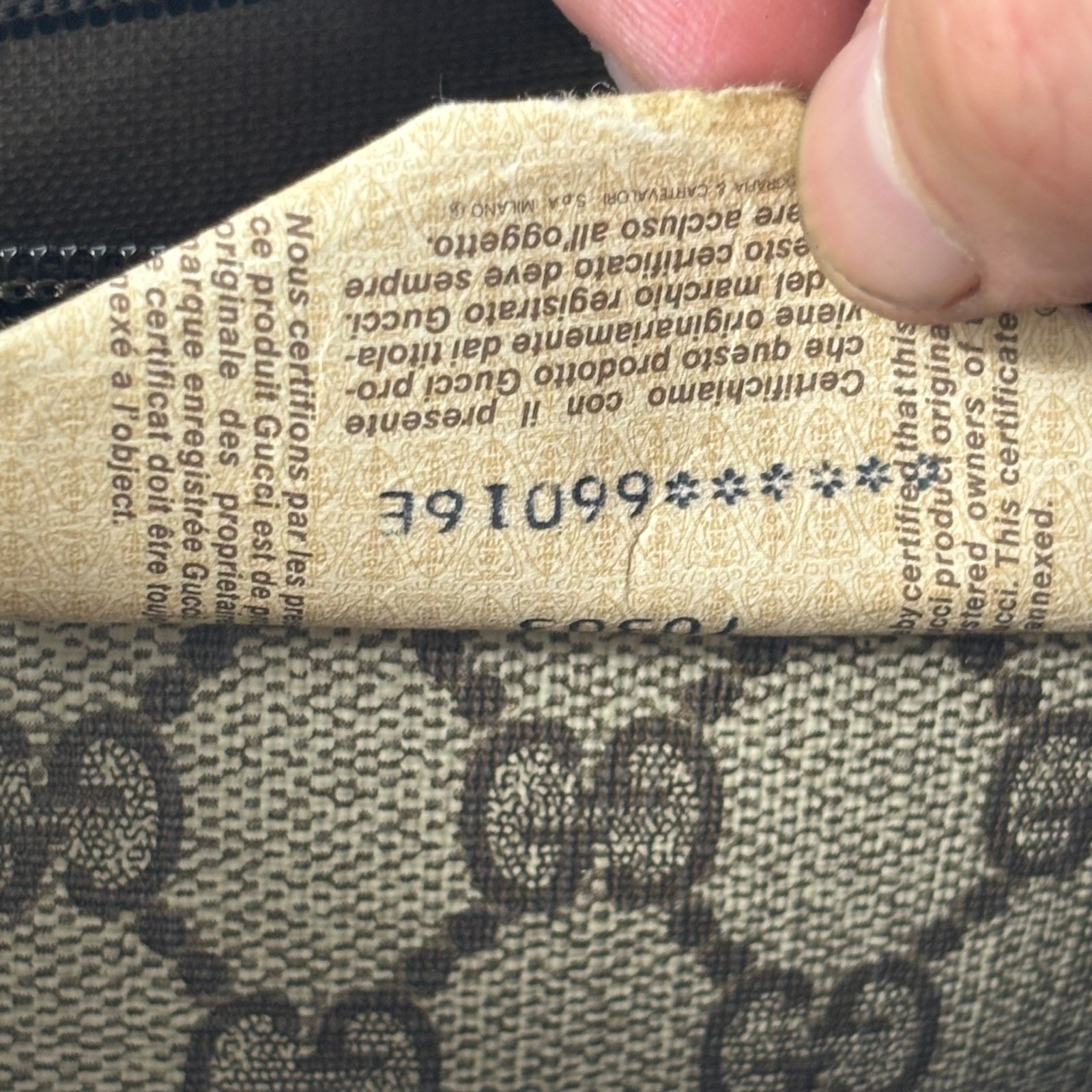 Gucci GG Shoulder Tote Bag Supreme Brown Canvas Leather Authentic