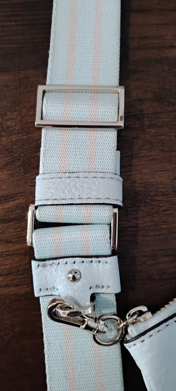 Kate Spade Rosie Pebbled Leather Flap Camera Crossbody Bag Lt Blue See Pictures