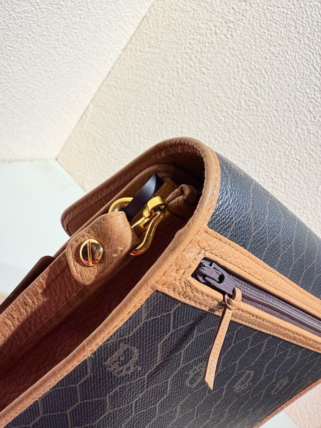 Dior Pre-Owned Authentic Crossbody Bag Monogram 20×26×5cm