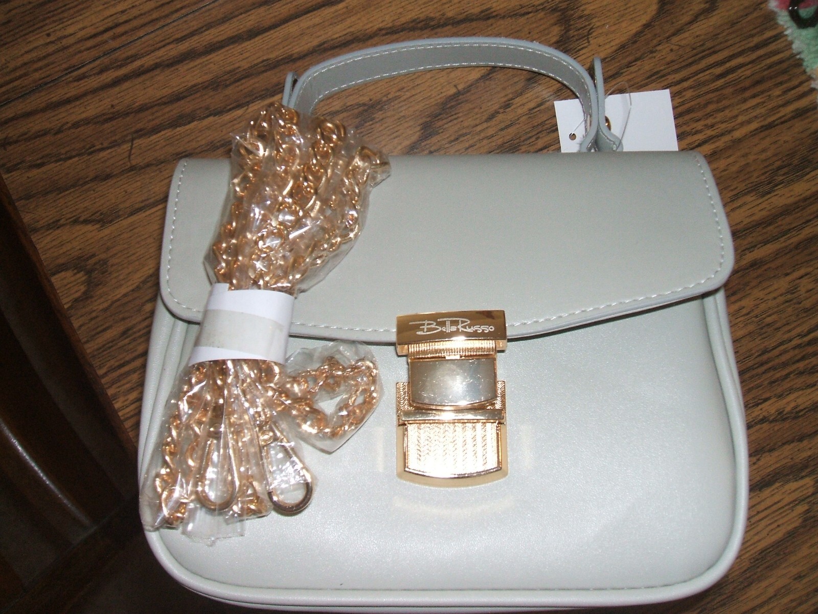 Women’s Bella Russo Medium purse/Handbag – light gray Brand new with tags