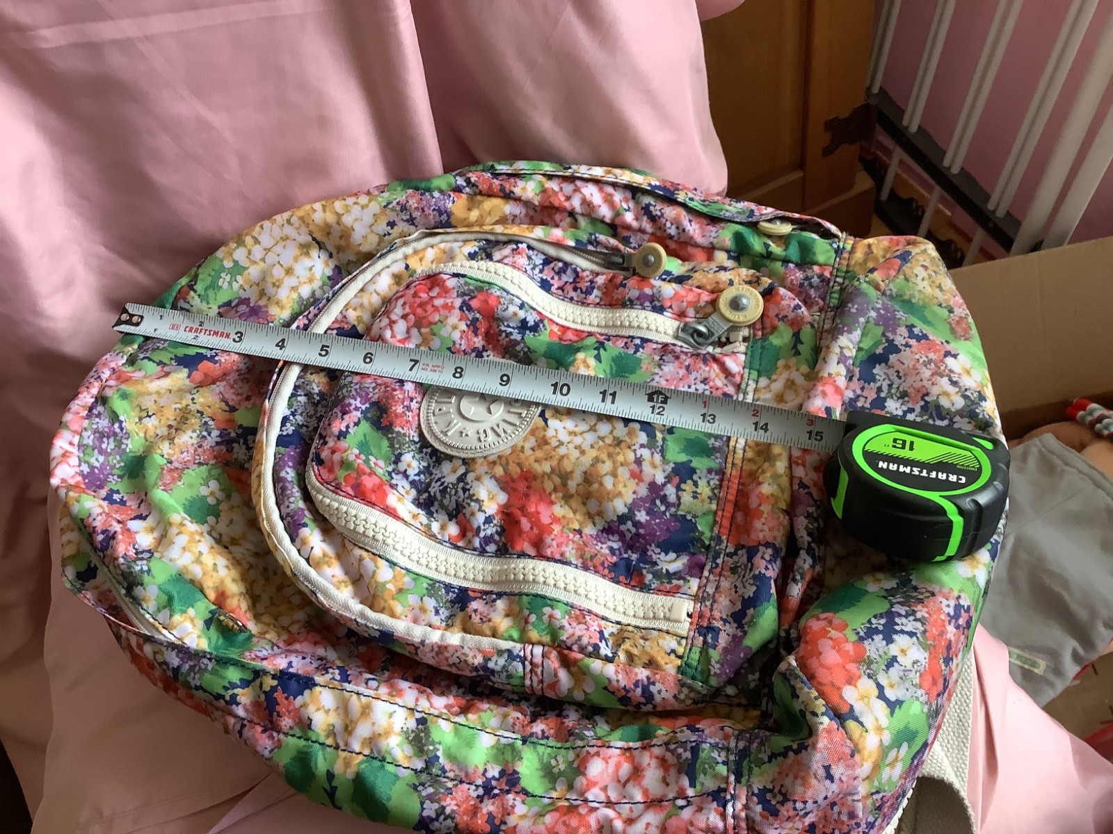 Kipling Large expandable Mulicolor school travel Backpack