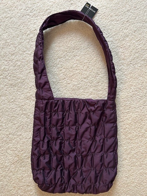 Mycra PAC One Purple Shoulder Tote Bag purse NWT quilted lightweight