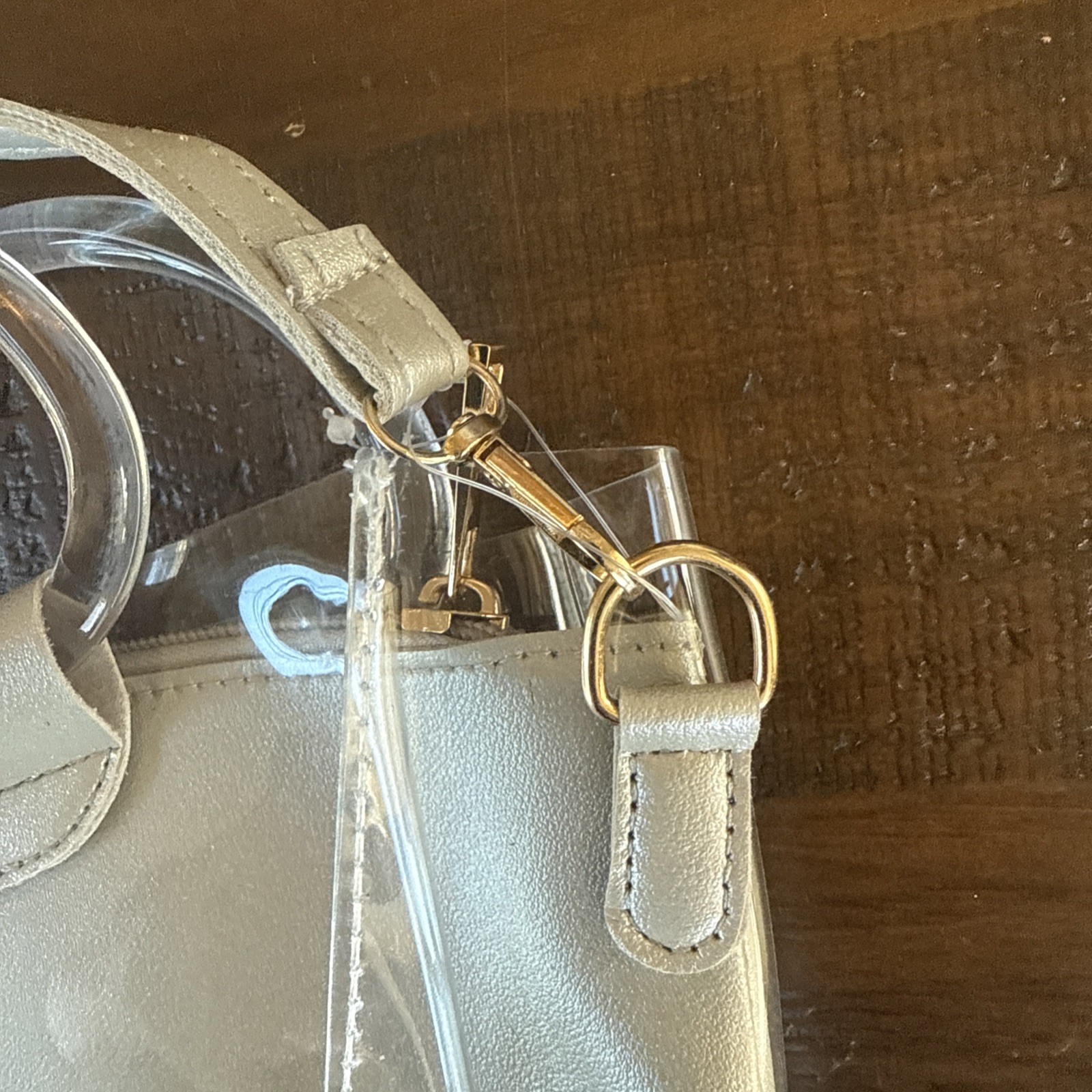 “Emily in Paris”~ I Will Visit PARIS Clear PVC and Gray Crossbody
