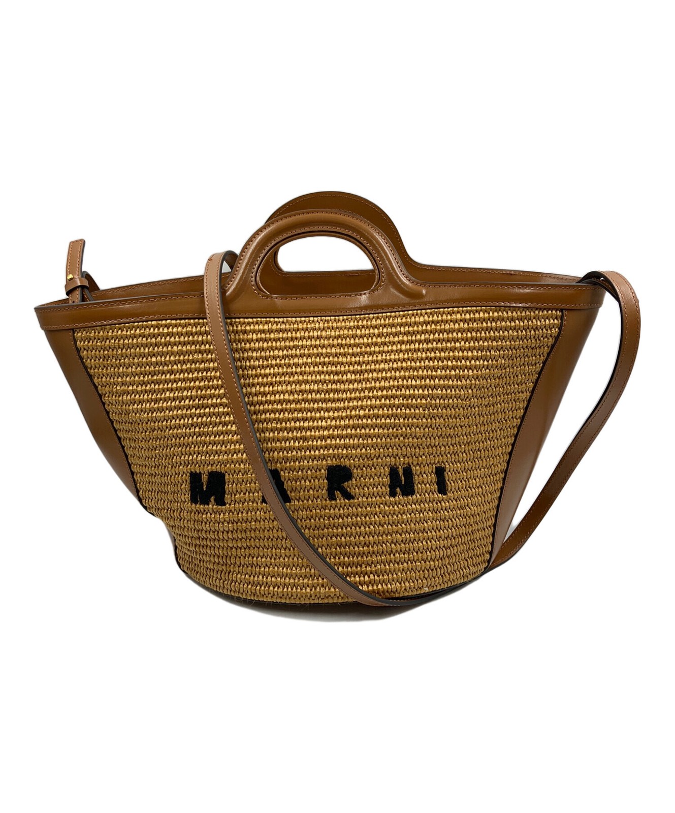 Marni TROPICALIA SUMMER SMALL BAG BMMP0068Q0 Brown #TFB13538