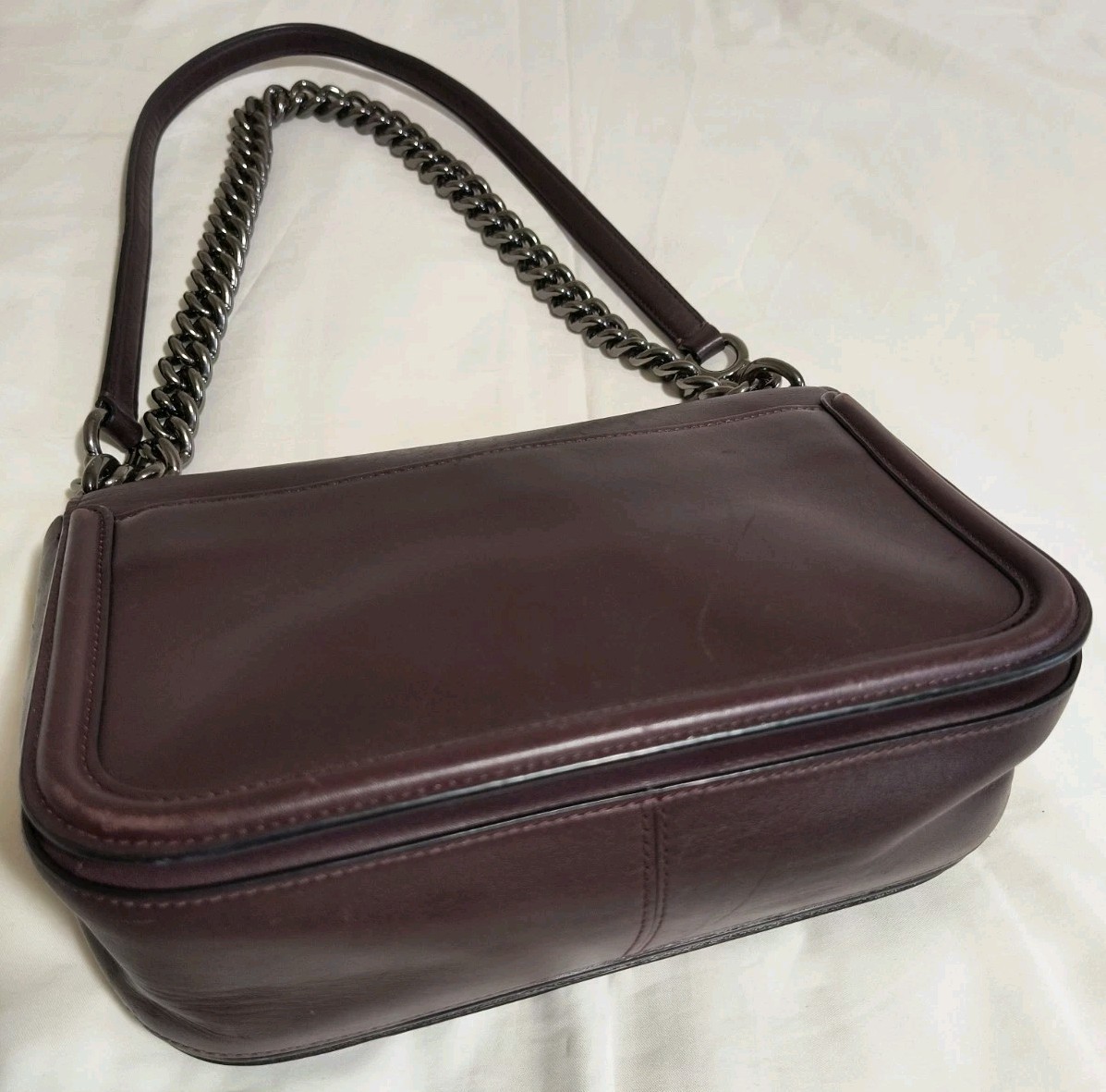Coachs Leather Handbag Swagger Convertible🏵Crossbody Shoulder Purse Brown 54640