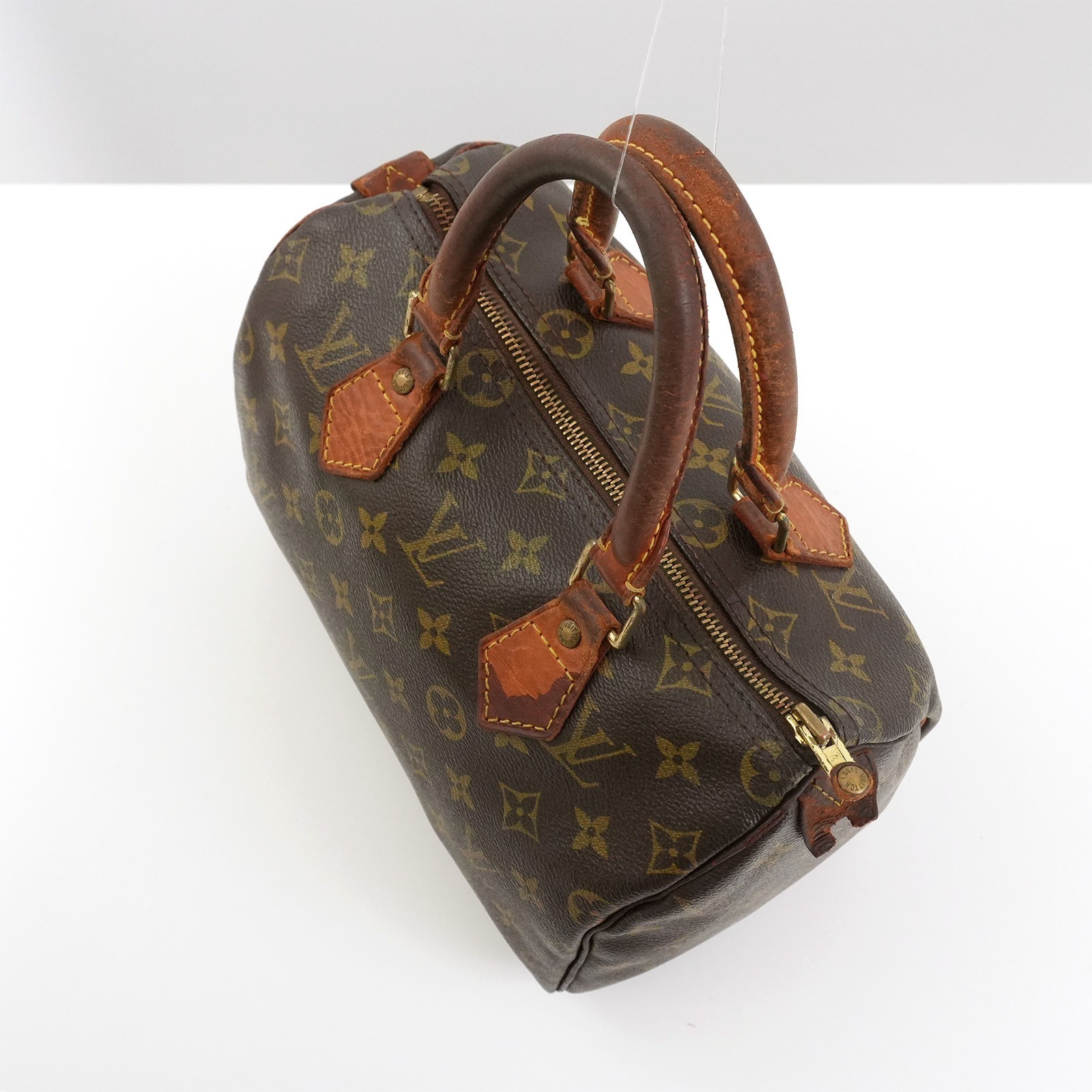LOUIS VUITTON LV Monogram Speedy 25 M41528 Hand Bag TH0093 WZLU Auth #57805A