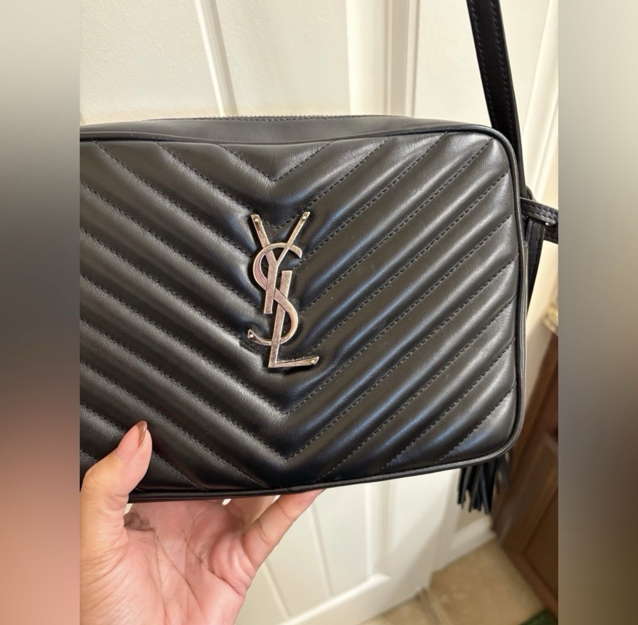 Saint Laurent Black Lou camera bag Crossbody