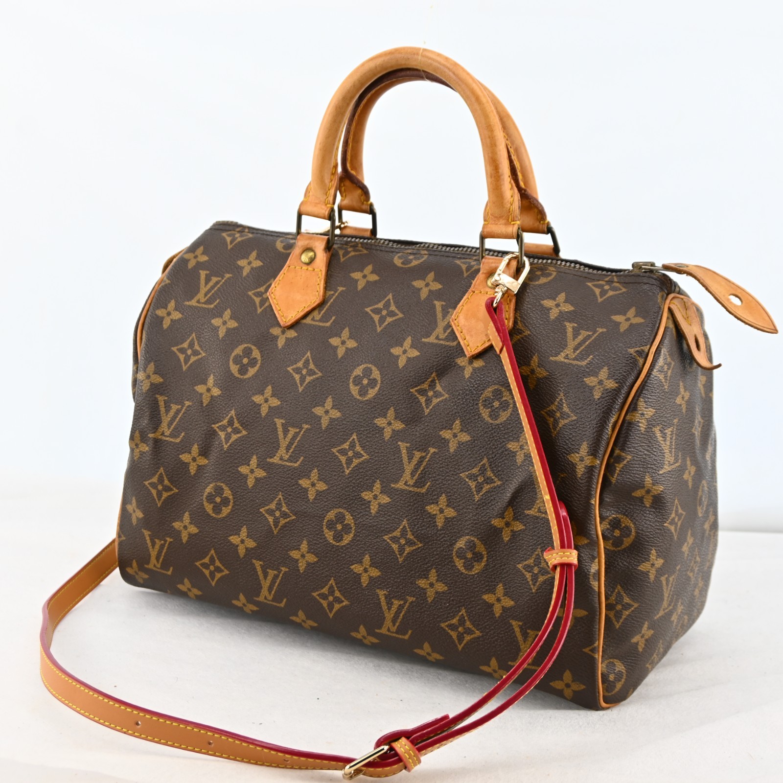 Auth LOUIS VUITTON Speedy 30 Monogram Handbag Monogram Canvas N-2944YG806