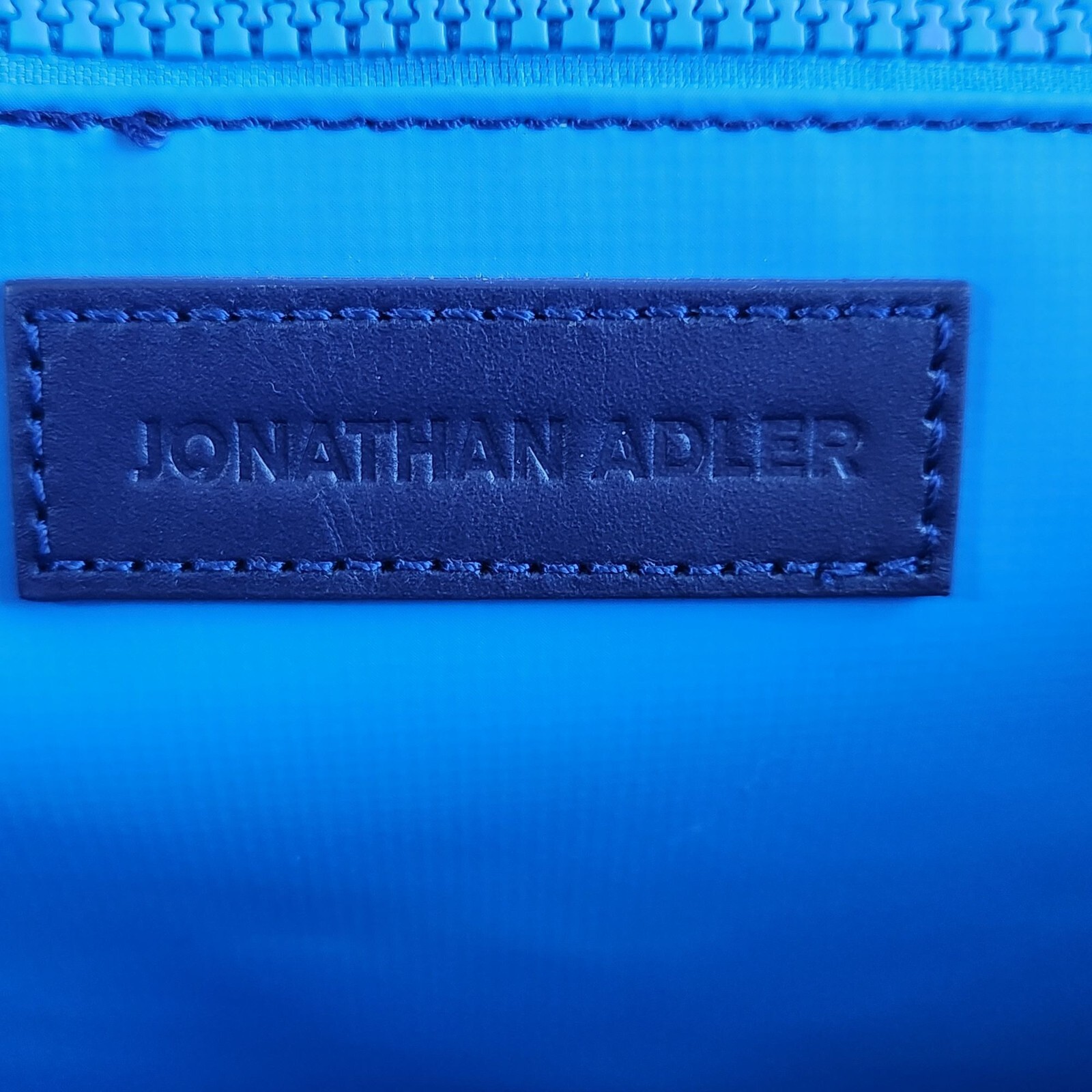 Jonathan Adler Talulla Large Beach Tote Navy White Feather Medallion Bag New HTF