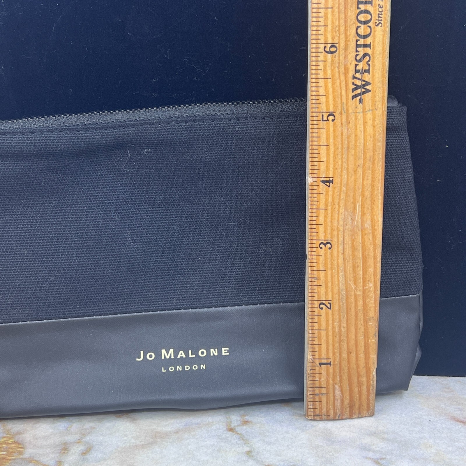 Jo Malone Fabric & Faux leather Black Pouch (New)