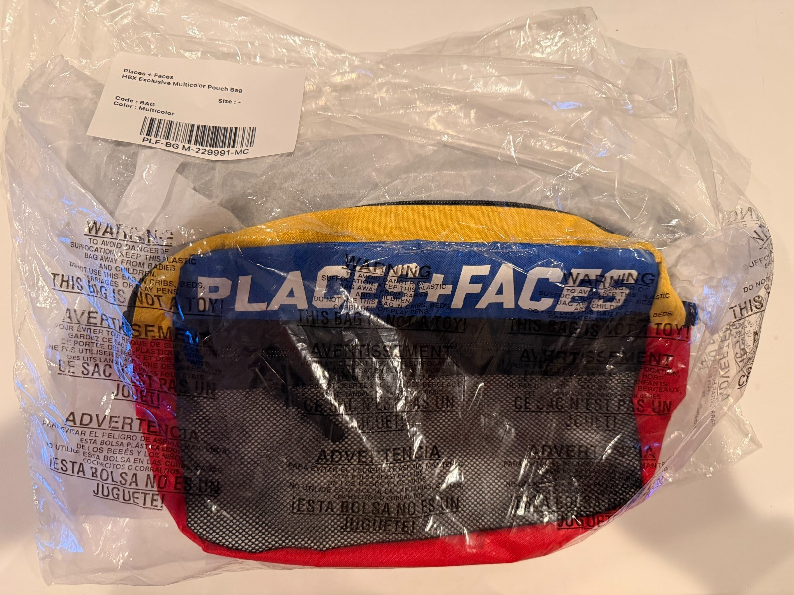 Places + Faces Multi-color Pouch Bag Limited Hong Kong Pop-Up Exclusive