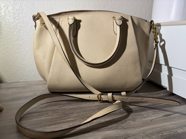 COACH Elise Satchel Style No. 79316 in Chalk/Beige Crossbody Shoulder Bag