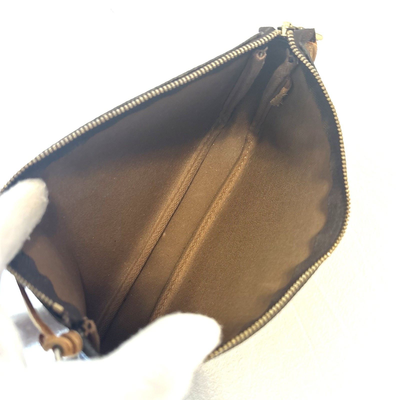 Auth Louis Vuitton Monogram Pochette Accessoires Pouch M51980 W/Box/Bag