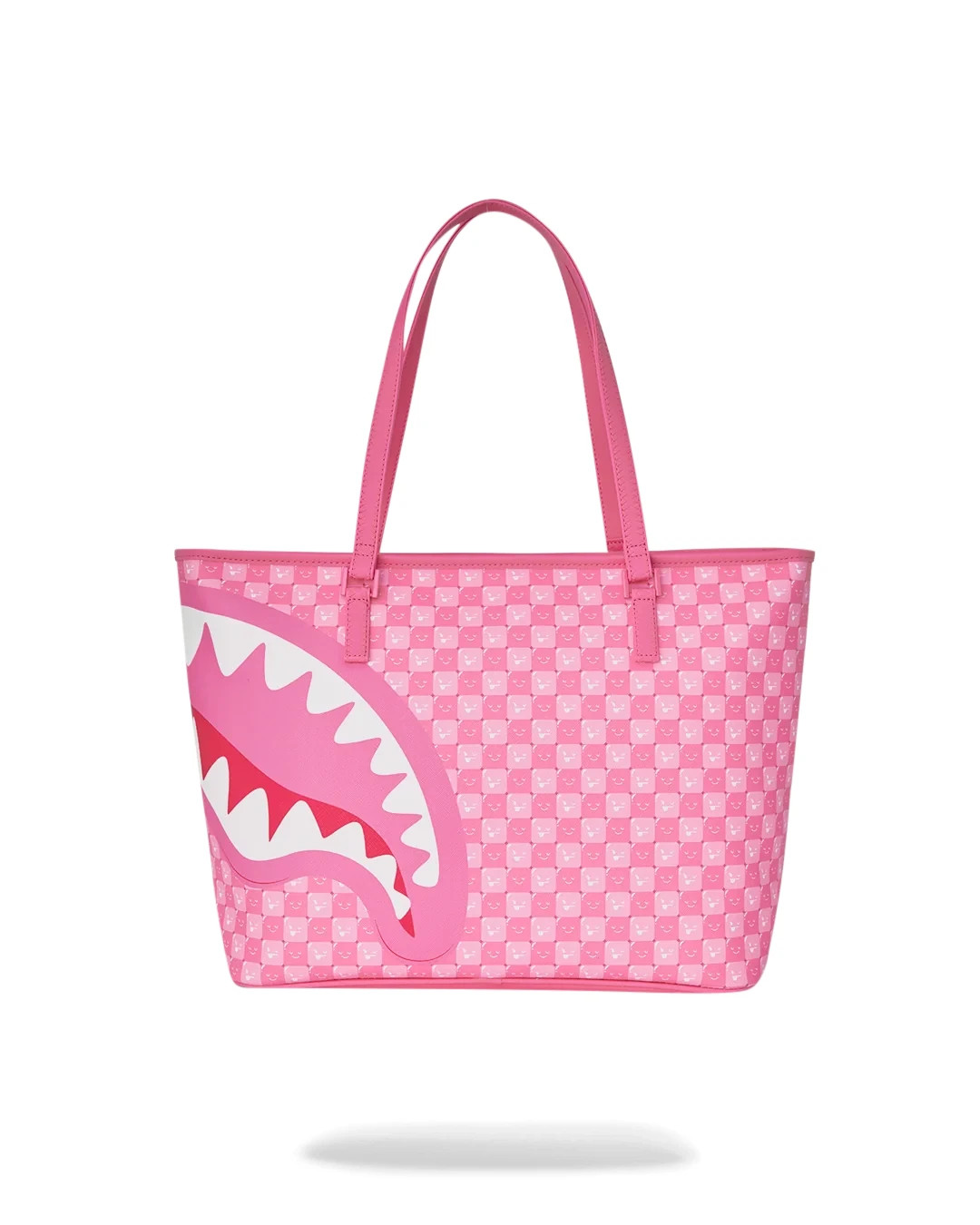 Sprayground Sharks in Paris Shinobi Pink Tote Bag Designer Shoulder Travel Bag