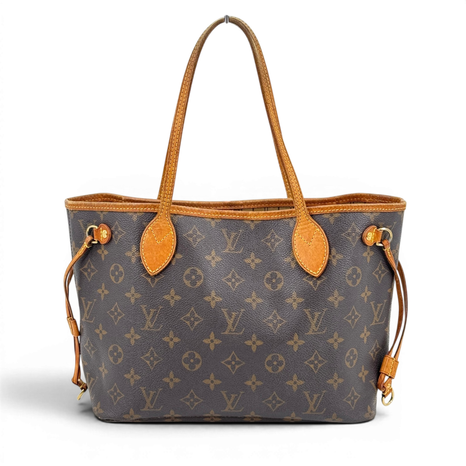 LOUIS VUITTON Neverfull PM Monogram Brown Shoulder Tote Bag M40155 KD433