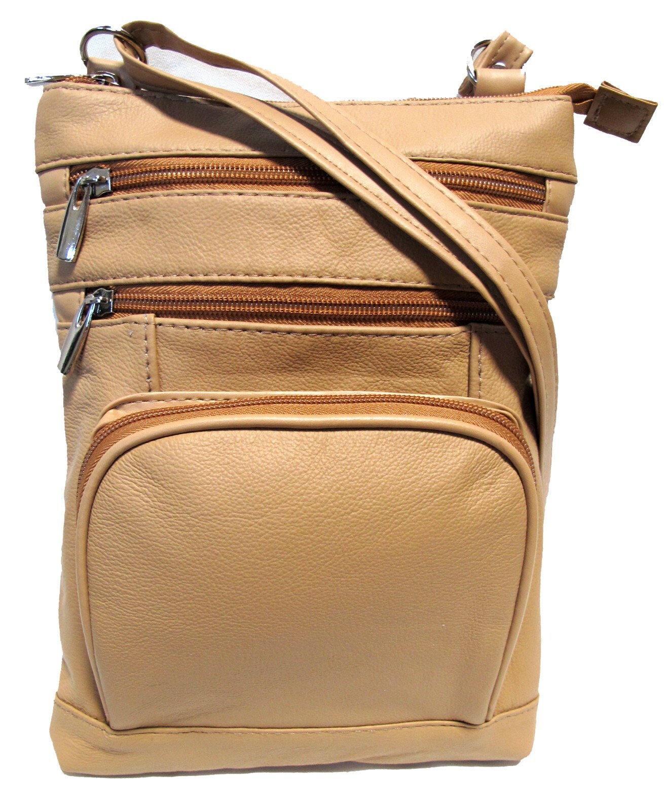 Leather Shoulder Bag Handbag Purse Cross Body Organizer Phone Pocket 10″X7.5″X1″