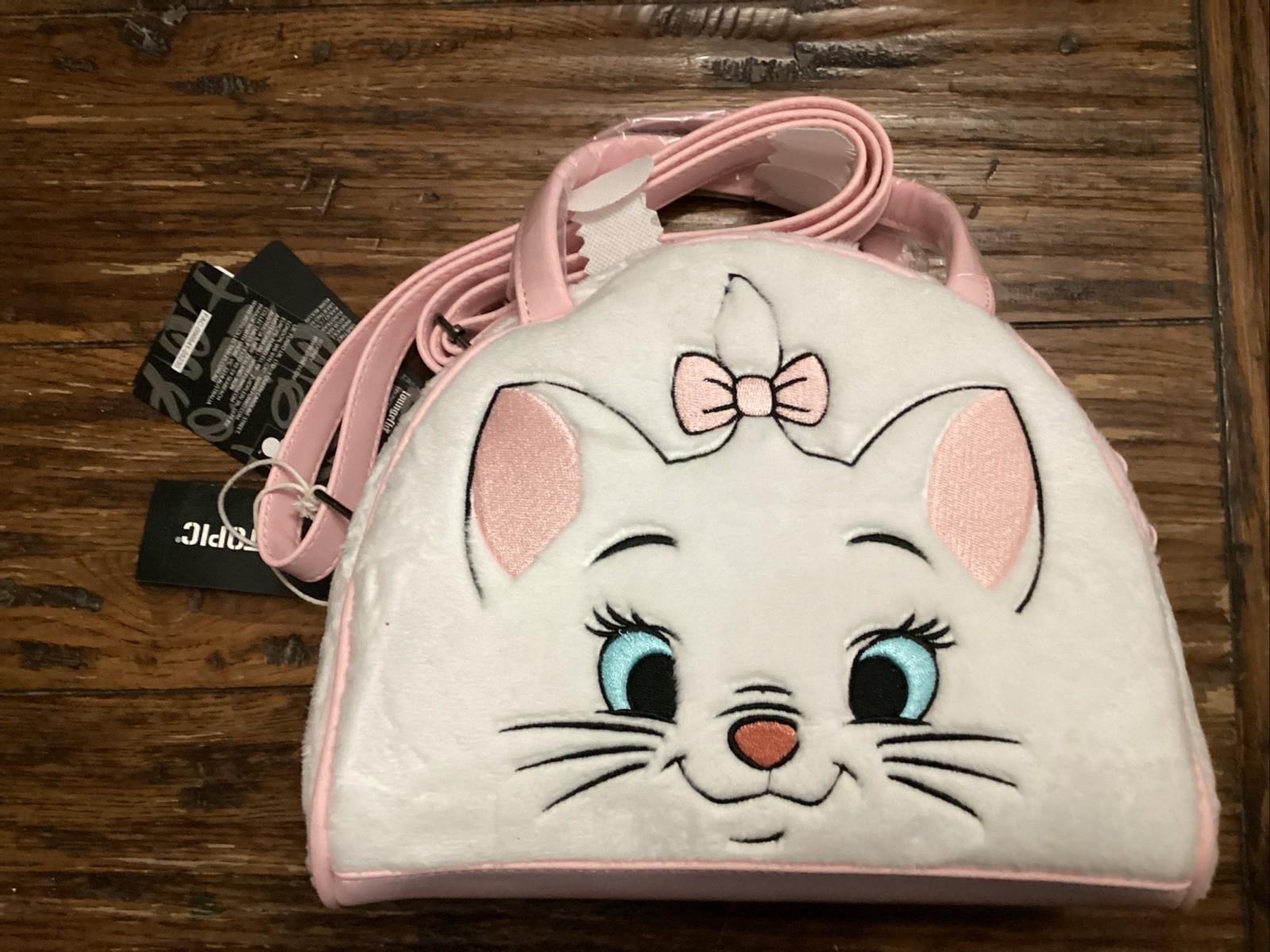 Loungefly Disney Aristocats Marie Crossbody Plush Purse Handbag Shoulder Bag New