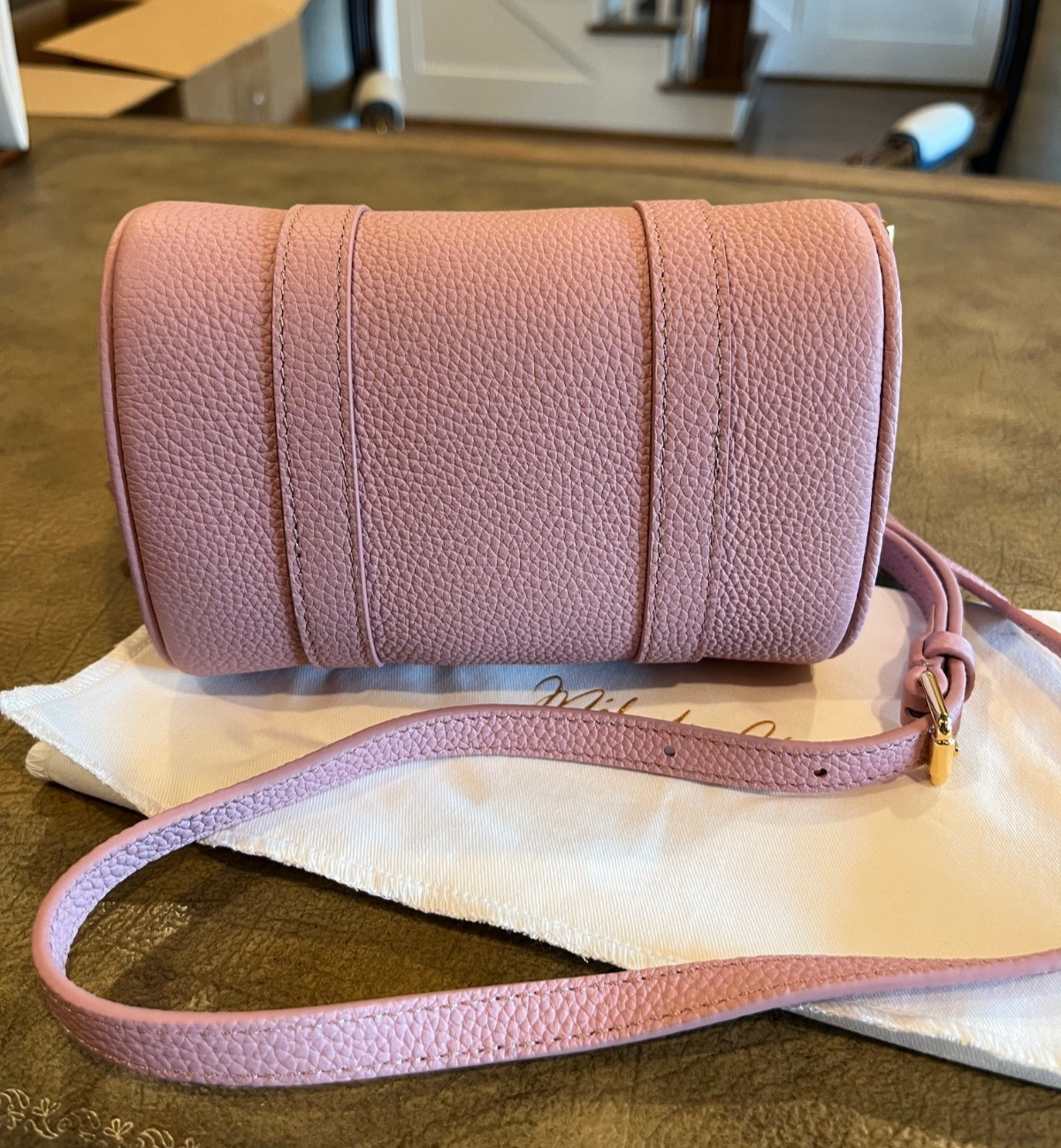 Dress Up Your Purse DUYP Nano Boston Bag and Mini M zip pouch – Dusty Pink New